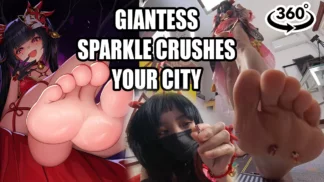Giantess Sparkle destroys your city - Part 1 - VR360