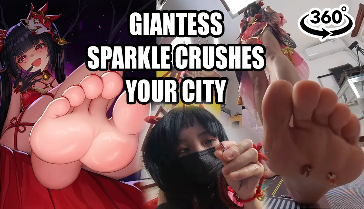 Giantess Sparkle destroys your city - Part 1 - VR360
