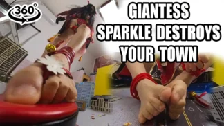 Giantess Sparkle destroys your city - Part 2 - VR360