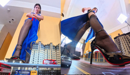 [VR360+FLAT VERSION] Giantess Chun-Li takes over your City - Image 5