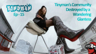 (VR180) Tinyman ep15 - Tinyman's Community Destroyed by a Wandering Giantess