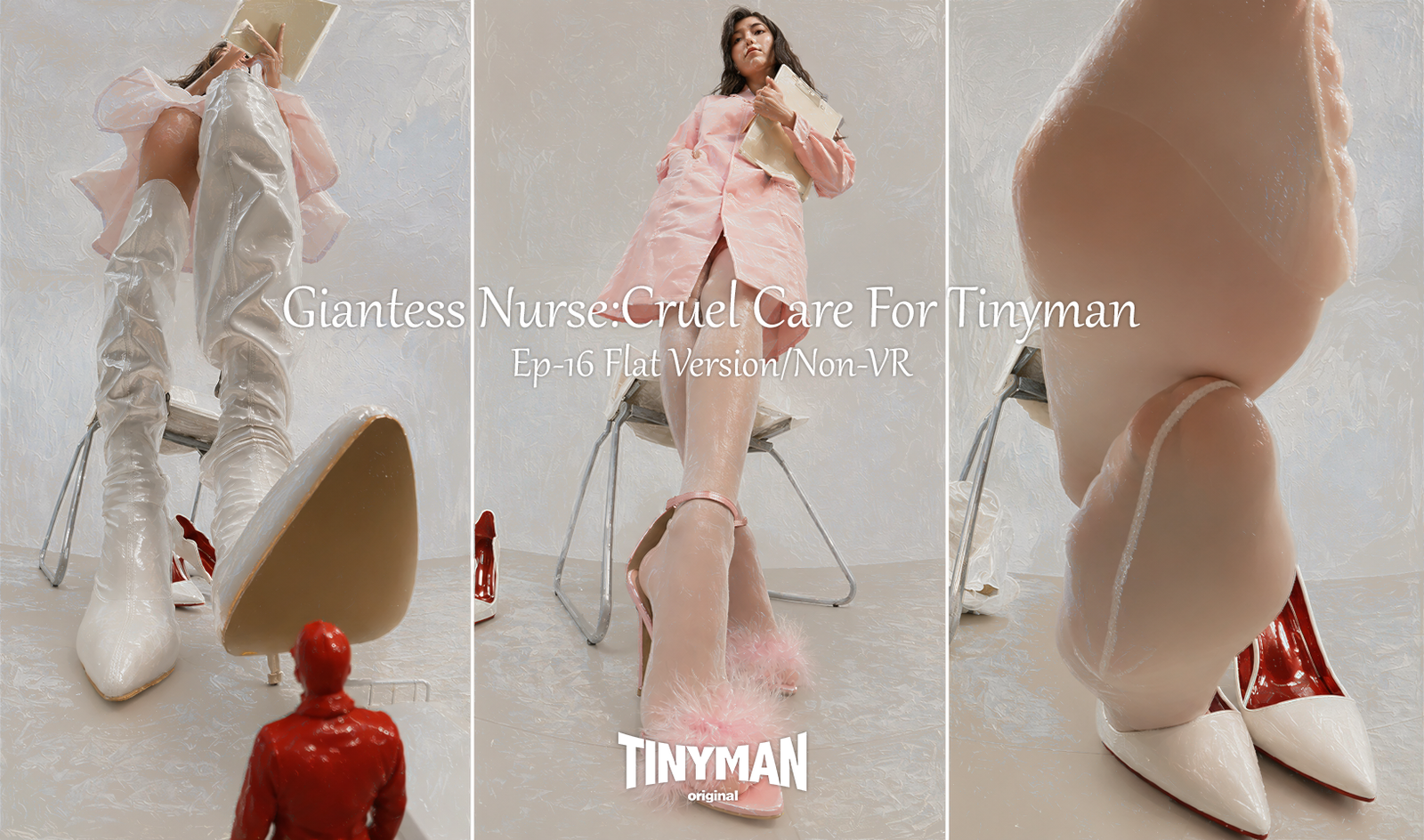 (Non-VR)Tinyman Ep16 Flat Version - Giantess Nurse : Cruel Care For Tinyman
